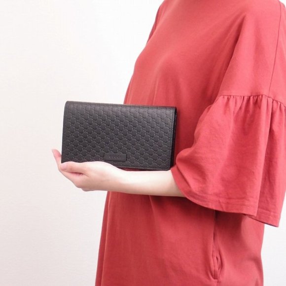 Gucci Microguccissima Leather Shoulder Bag in Black New with dustbag - Picture 10 of 12